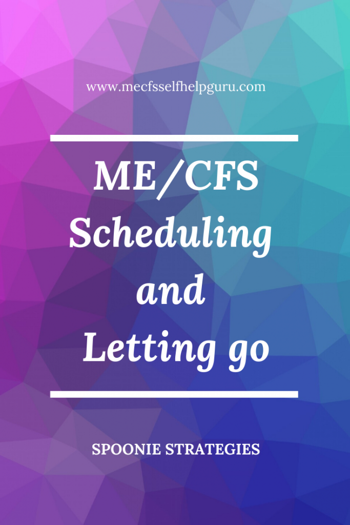 Using scheduling to help with productivity and being able to let go