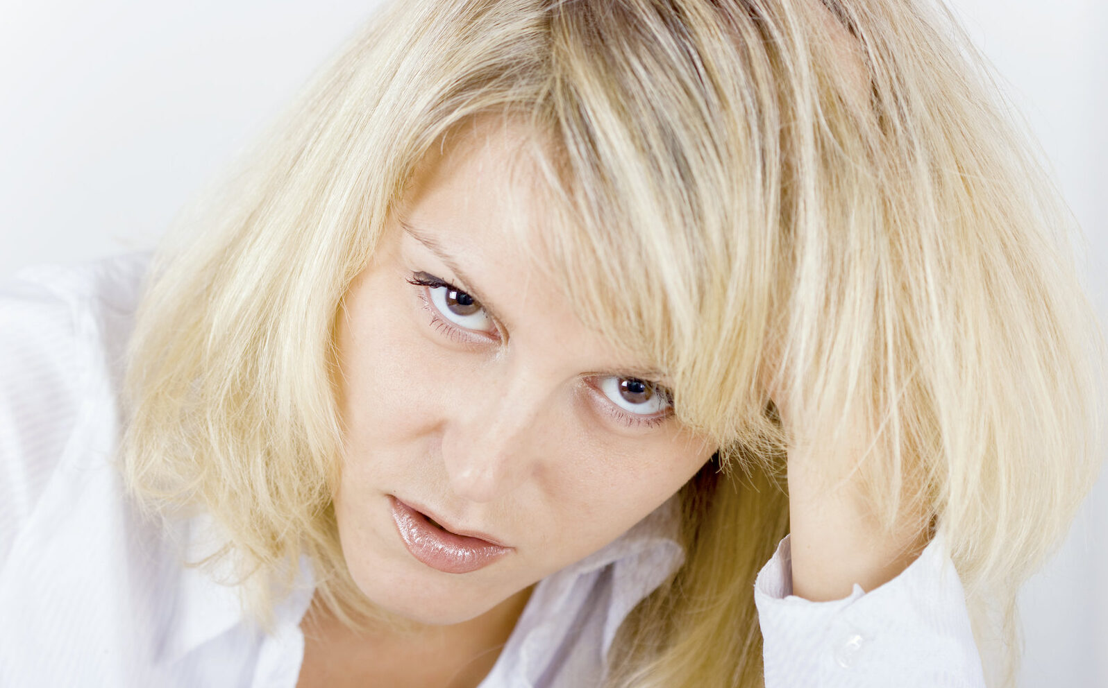 showing a woman who is fed up