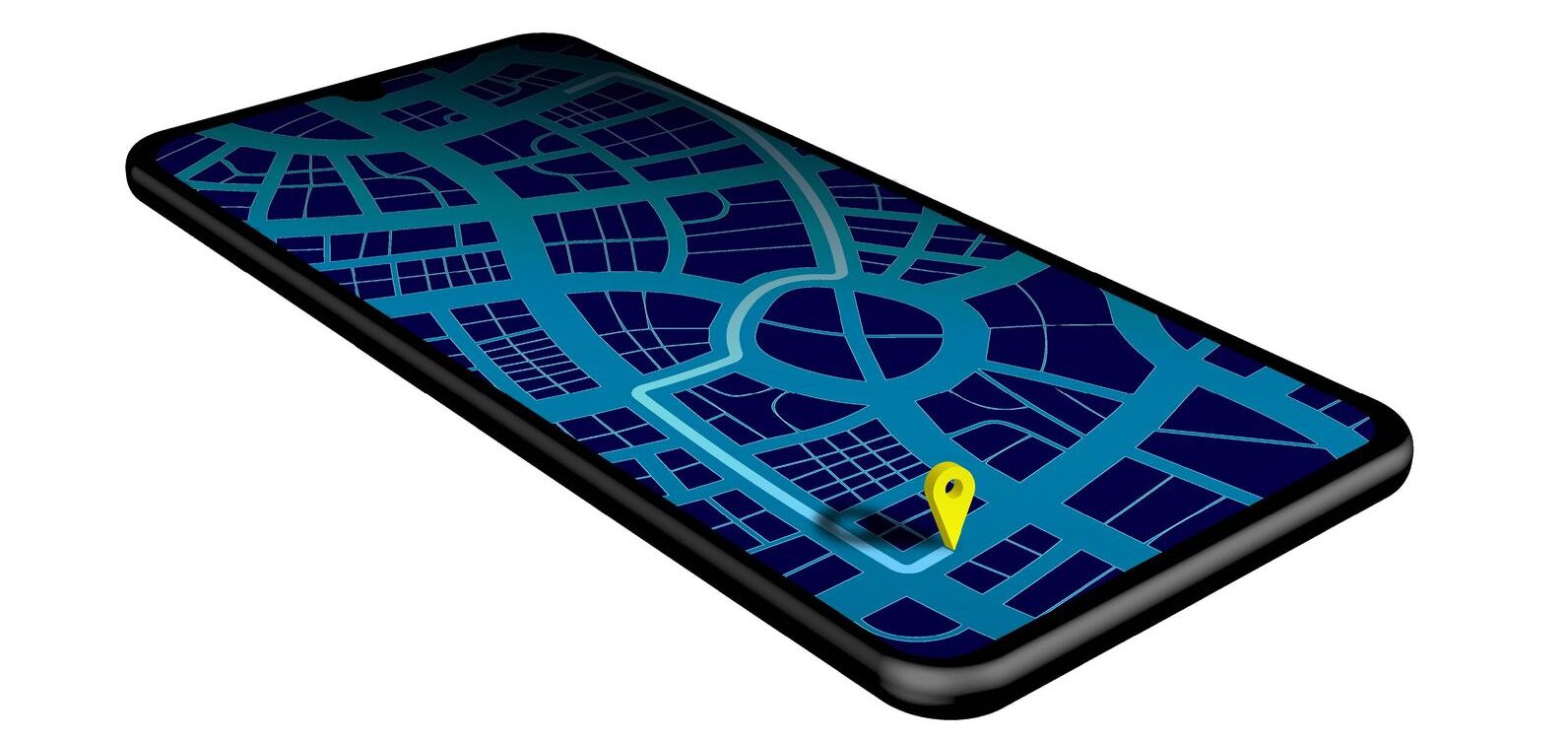 image of a tracking app