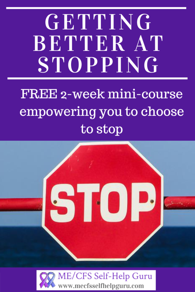 pin with a stop sign for free minicourse