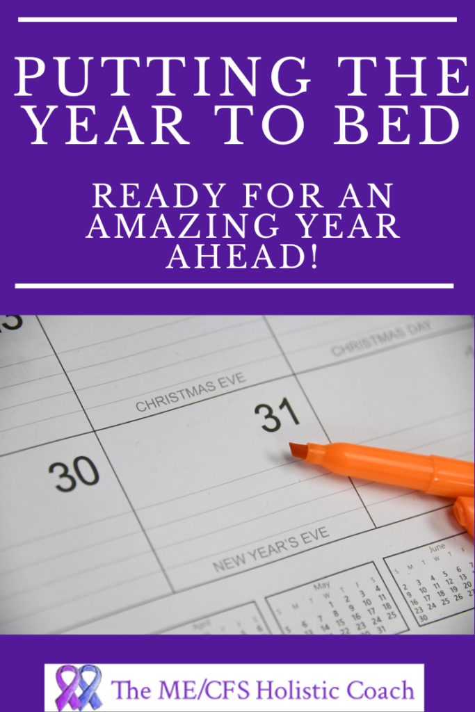 pin showing the calendar on the last day of the year, representing putting the year to bed