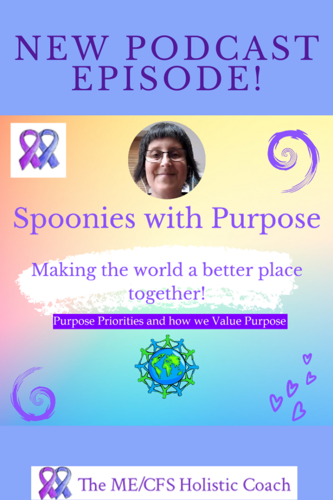 Pin with podcast branding saying new episode