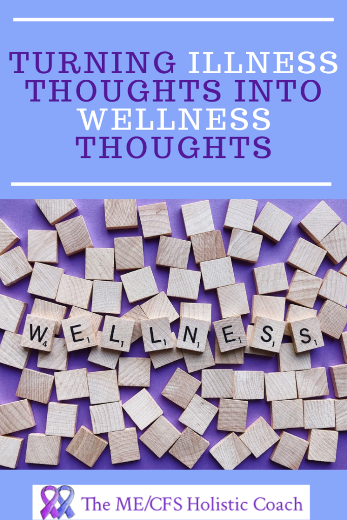 Pinterest image showing wellness spelled out in blocks